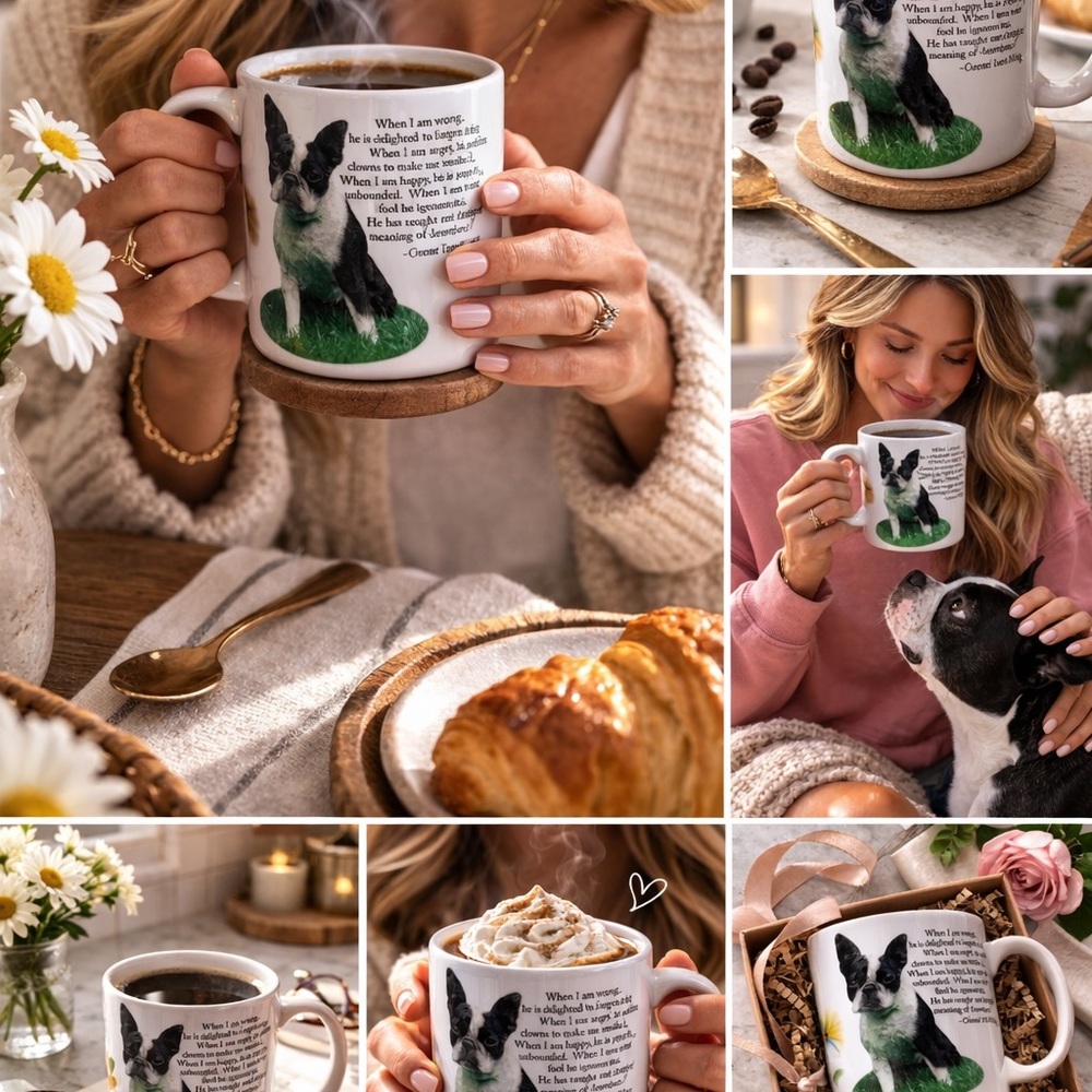 Boston Terrier Coffee‎ Mug